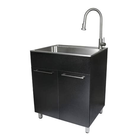 presenza utility cabinet with deep stainless steel sink|Presenza 28.